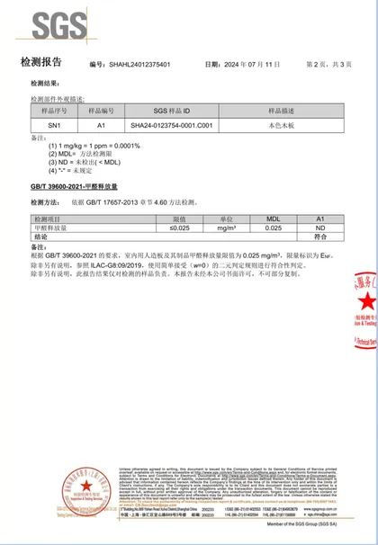 检测报告 第2页